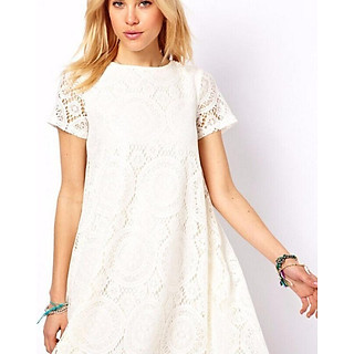 Đầm ren suông Oversize. - DS06