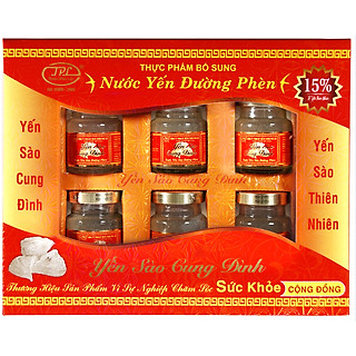 Hộp nước yến sào đường  phèn( Tổ yến 15%)- Yến  sào Cung Đình