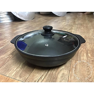 Nồi gang chống dính kho thịt cá, nấu lẩu đk 27cm