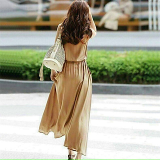 Đầm Sơ Mi Không Tay, Thiết Kết Thắt Eo Xinh, Chất Vải Siêu Đẹp Luôn