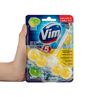 Viên Vim treo bồn cầu hương chanh Power