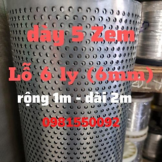 tôn dầu đục lỗ ( khổ rộng 1m x dài 2m x dầy 5zem - 4ly-6ly-8ly ) tôn sắt đục lỗ,tôn dầu mạ kẽm,tôn đục lỗ