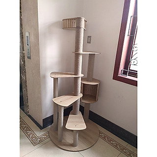 Trụ leo trèo kết hợp cào móng cho mèo CT037