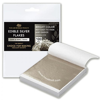 Set 100 Lá Vàng Thực Phẩm Dát Bò, Trang Trí Bánh, Đồ Uống – Lá Vàng 24K 99