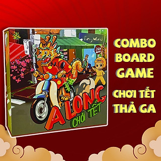 Combo board game A Long Chơi Tết Thả Ga 2 phiên bản trò chơi Tết vui vẻ gắn kết gia đình
