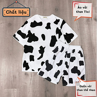 Set đồ bộ hoạt hình BÒ SỮA