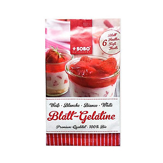 Gelatine hữu cơ dạng lá và dạng bột làm thạch - Sobo