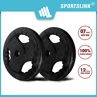 Combo 02 tạ đĩa gang, tạ miếng gang, tạ bánh gang Phi 27 Sportslink