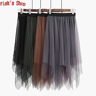 Chân váy lưới tutu dáng dài