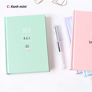 Sổ tay kế hoạch ghi chép Planner 365 Ngày nhật ký cao cấp Lalunavn