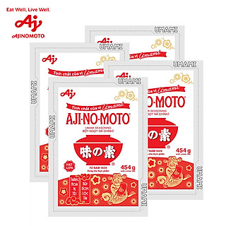 Combo 4 gói Bột ngọt AJI-NO-MOTO 454g