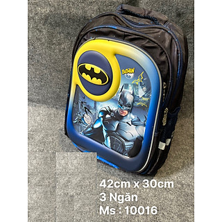 Ba lô in nổi 3D hình siêu nhân Batman cho bé trai đi học ( Mã 10016)