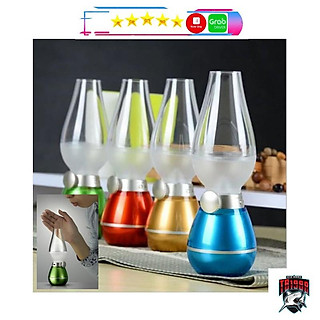 Đèn thần cảm ứng pin sạc thổi tắt sáng