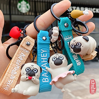 Móc khóa Chó Pug siêu đáng yêu CAO CẤP