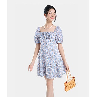 Đầm Nữ Thời Trang HNOSS Nhún Ngực In Hoa HNDNG026