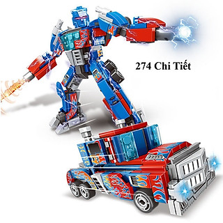BỘ ĐỒ CHƠI LẮP GHÉP XẾP HÌNH -  Robot Biến Hình