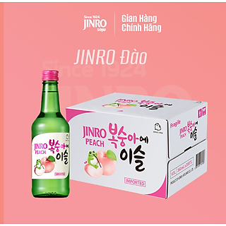 Soju Hàn Quốc JINRO VỊ ĐÀO 360ml - Thùng 20 chai
