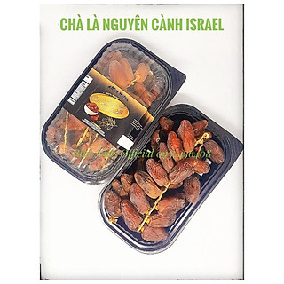 Qủa Chà Là Nhập Khẩu Israel Hộp 500gram- Chà Là sấy dẻo nguyên cành, Chà là nguyên cành Deglet Nour