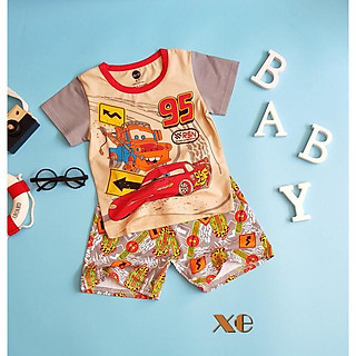 SÉT THUN BÉ TRAI IN HÌNH XE HƠI