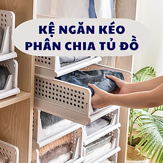 Kệ Ngăn Kéo Phân Chia Tủ Quần Áo, Đồ Dùng Gấp Gọn Đa Năng