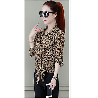 Áo Sơ Mi Kiểu Nữ Voan Cao Cấp Họa Tiết[Hàng Thiết Kế]