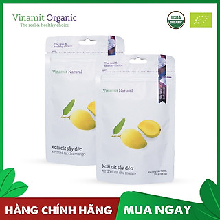Xoài Sấy Dẻo VINAMIT 100g, xoài tươi nguyên chất không phụ gia hương liệu chất bảo quản