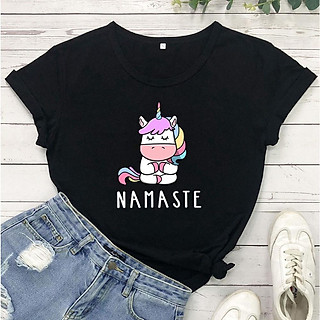 Áo phông nữ in hình ngựa Pony NAMASTE