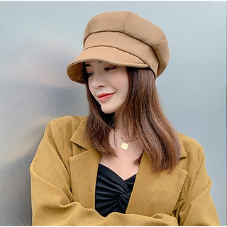 Mũ retro có vành phong cách Hàn, mũ nón bê rê nữ thời trang