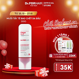 Muối tẩy tế bào chết, làm sạch da đầu Dr.FORHAIR Sea Salt Scaler 300g