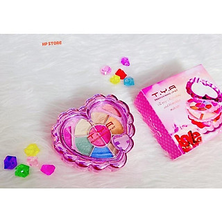 Hộp Trái Tim Hồng Trang Điểm Có Các Phấn Mắt, Son Môi, Phấn Phủ, Gương, Bông Dặm,...Đầy Đủ