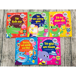 Combo 5 Quyển Tớ Rất Tự Lập - Sách Bóc Dán