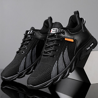 Giày Thể Thao Nam GEMI - Giày Sneaker Màu Đen Trắng - Đen, Giày Thể Thao Đế Êm , Vải Thoáng, Khử Mùi Hôi Chân - G5030