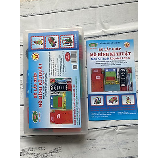 bộ lắp ghép mô hình kỹ thuật lớp 4 và lớp 5 theo chương trình mới nhất – lắp ráp kỹ thuật 2 trong 1 nhựa cao cấp