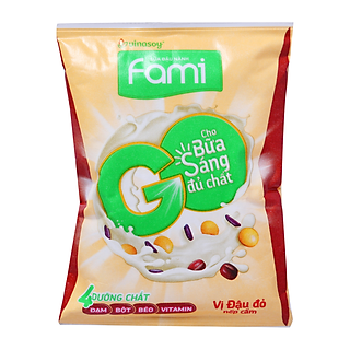 Sữa Đậu Nành Đậu Đỏ Nếp Cẩm Fami Bịch 200ML