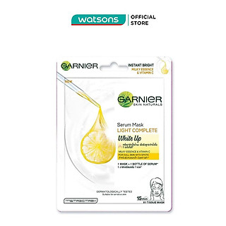Mặt Nạ Garnier Serum Mask Light Complete White Up Tinh Chất Sữa & Vitamin C Sáng Da 28g