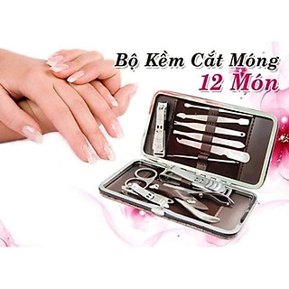 Bộ kềm bấm móng tay 12 chi tiết,kìm bấm móng tay