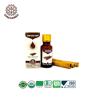 TInh dầu quế nguyên chất hữu cơ Vinasamex - Tinh dầu Organic cao cấp xuất khẩu