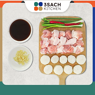 Bắp Giò Heo Kho Củ Cải (Khay 350G)