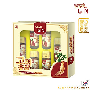 Nước Hồng Sâm Hàn Quốc VITAL GIN PLATINUM (6 chai x 75ml)