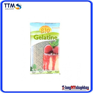 Gelatin hữu cơ ( dạng lá ) 20gr