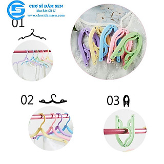 Móc treo quần áo xếp gọn, móc áo du lịch đa năng, mắc treo áo lót, áo ngực, áo 2 dây