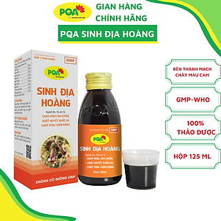 Sinh Địa Hoàng PQA Giúp Thanh Nhiệt Lương Huyết, Hỗ Trợ Làm Tăng Tính Bền Thành Mạch Hộp 125ml