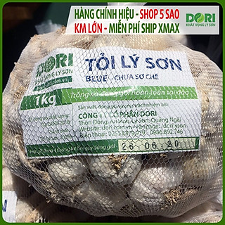 Đặc Sản Quảng Ngãi - Tỏi Lý Sơn - Dori Blue - Tỏi nhiều tép chưa sơ chế - Túi 1kg - Trồng tại đảo Lý Sơn