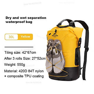 Balo Chống Nước TPU Naturehike NH21FSB04 Túi Khô 20L- 30L- 40L