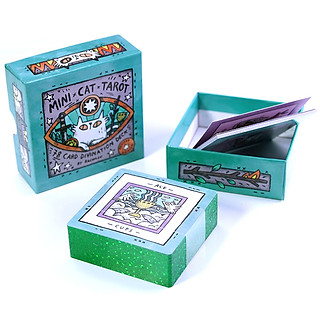 Bộ Bài Mini Cat Tarot 78 Lá Bài Tặng Đá Thanh Tẩy
