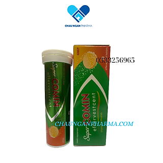 Viên sủi C Supper COMIN Effervescent Mediphar Tuýp 10 viên - Hỗ trợ tăng cường sức đề kháng - bồi bổ cơ thể
