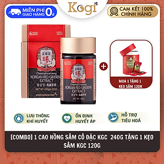 Tinh chất hồng sâm cô đặc KGC Global Tăng đề kháng Hộp 240g + Tặng kẹo hồng sâm 120g KGC