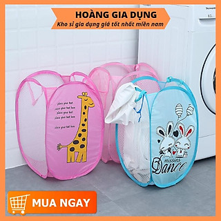 Giỏ Đựng Đồ Vải Lưới Quần Áo Đi Giặt Đựng Đồ Chơi Cho Bé Sọt đựng đồ đa năng H006