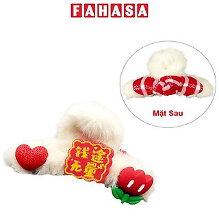 Kẹp Tóc Càng Cua Phối Lông - WanLongDa YZ00371