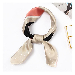 Khăn lụa satin vuông hoạ tiết 50x50cm